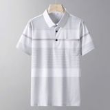  Áo thun polo sọc băng tay ngắn BKFACN-9173 