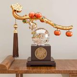  Quả bầu lá vàng trong suốt đồ trang trí BKFACN-9175 