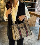  Túi xách nữ phối da cà phê BKFACN-9245 