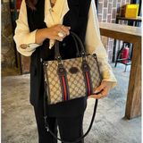  Túi xách nữ phối da cà phê BKFACN-9245 