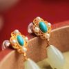 Đôi bông tai ngọc trai nữ  BKFAVN-9060