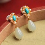  Đôi bông tai ngọc trai nữ  BKFAVN-9060 
