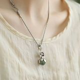  DÂY CHUYỀN MẶT HOA SEN TRÒN BKFAVN-9062 