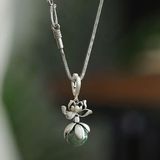  DÂY CHUYỀN MẶT HOA SEN TRÒN BKFAVN-9062 