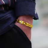  Vòng tay nam nữ titan mạ vàng BKJECN-9064 