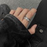  Nhẫn bạc Sterling nam cao cấp ngón trỏ BKJECN-9098 