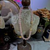  Dây chuyền cổ điển đá hồng ngọt ngào BKJECN-9097 