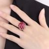 Nhẫn nữ đính đá xanh Royal BKJECN-9102