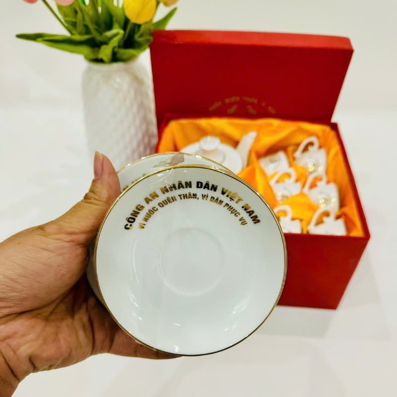  Bộ phú quý s2 chữ bộ công an BK-CE001100VN-3489 gốm sứ Bát Tràng 