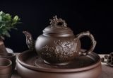  BỘ ẤM TRÀ ĐẤT SÉT TÍM CAO CẤP Chất liệu: đất sét Ấm trà: 14cm*22,5cm. 