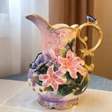  BÌNH GỐM CẮM HOA SANG TRỌNG TRANG TRÍ BK-CE004000VN-3859 Chất liệu: Gốm sứ vẽ tay 