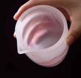  Bộ ấm chén trà ngọc hồng phong cảnh  Chất liệu Lưu Ly tráng men + lọc thép không gỉ 304 