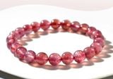  Vòng tay Pha lê hồng dâu tây sang trọng Chất liệu Thạch anh Sử dụng đồ trang sức 