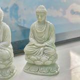  Phật Thích ca cao 20cm Đá trắng xanh Thái Nguyên 