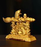  Cá vàng tiền bút lông trang trí BK-ME004300-4204 chất liệu đồng 