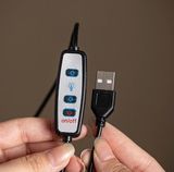  Tượng Phật Tổ Như Lai  Chất liệu gốm sứ + chuỗi hạt gỗ + kim loại + đèn LED 