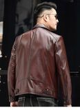  Áo da nam phong cách doanh nhân Vải: Da cừu thật  Lớp lót: 100% sợi polyester 