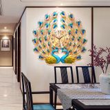  ĐỒNG HỒ TREO TƯỜNG CHIM CÔNG CAO CẤP Sơn nướng nhiệt độ cao phong trào năng lượng mặt trời 