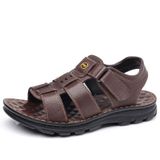  Sandal da nam cao cấp Chất liệu da bò + đế PUc Thoáng khí và đế chống trơn trượt, chống mài mòn 