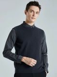 Áo len phối sơ mi công sở cao cấp Chất liệu 45,6%polyester 37,6%sợi acrylic 11,4% nylon 5,4% lông cừu 