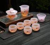  BỘ ẤM TRÀ TRÁNG MEN CAO CẤP Chất liệu: Lưu ly cao cấp 