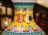  Bình hoa sưu tầm Chất liệu gốm sứ Sử dụng đồ trưng bày Kt 22*47 đường kính đáy 13 đường kính miệng 13 