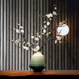  BÌNH GỐM CẮM HOA TRANG TRÍ XANH NGỌC LỤC BẢO  Chất liệu: Gốm sứ 