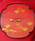  Hộp bày kẹo Tết Hạc trắng Chất liệu Composite melamine (sứ giả) 