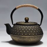  Ấm đun nước cao cấp Chất liệu gang Sử dụng đun nước, trà, nấu thuốc Kt 18*16.5cm 