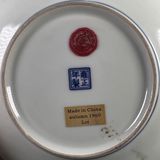  ĐĨA GỐM ĐÔI RỒNG SƯU TẦM KHÔNG RÕ NIÊN ĐẠI Chất liệu sản phẩm: gốm sứ  Kích thước: chiều cao 3,7cm ; đường kính 19,2cm 