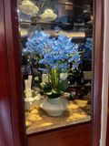  BÌNH HOA LAN HỒ ĐIỆP TRANG TRÍ SANG TRỌNG  màu xanh lam Thủ công 