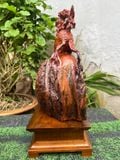  Sâm trường thọ Chất liệu gỗ nu hương đẳng cấp Kích thước chưa gồm kỷ:cao 28x26x11 
