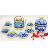  Bộ ấm chén lõm bọc đồng vàng BKCEVN-9047 