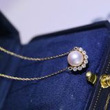  Dây Chuyền Bạc Đính Ngọc Trai  BKJEVN-9018 