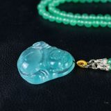  Mặt dây chuyền ngọc bích Phật Di Lặc BKJECN-9050 