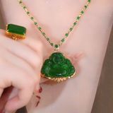  Mặt Dây chuyền ngọc bích tự nhiên BKJECN-9052 