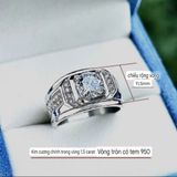  Nhẫn nam phong cách mới kim cương BKJECN-9083 
