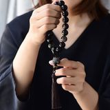  Vòng tay Chuỗi 18 hạt đá đen đầu Kỳ Lân bạc LHJECN-9086 