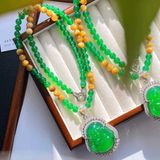  Mặt Phật ngọc xanh cổ điển BKJECN-9092 