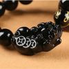 VÒNG TAY PHẬT CHÂU ĐÁ OBSIDIAN TỲ HƯU BKSTVN-9044