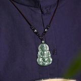  Mặt dây Quan Âm Ngọc A tự nhiên BKJECN-9048 