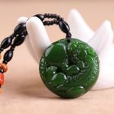  Mặt Dây chuyền ngọc bích tự nhiên LHJECN-9053 