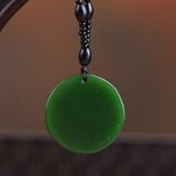  Mặt Dây chuyền ngọc bích tự nhiên LHJECN-9053 