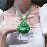  Mặt dây chuyền đá mã não xanh tự nhiên LHJECN-9054 