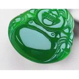  Mặt dây chuyền đá mã não xanh tự nhiên LHJECN-9054 