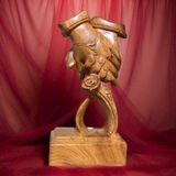  Phu thê viên mãn Gỗ hương đá BKWOVN-9029 