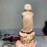  Tượng Tùy duyên gỗ Ngọc am  BKWOVN-9030 