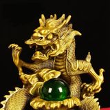  Rồng Ngọc Trai Hoàng Đạo trang trí BK-ME004700VN-3109 Chất liệu đồng 