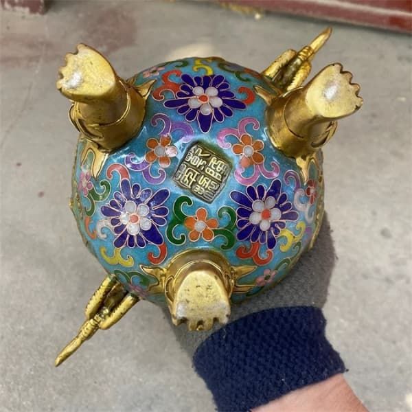  Lư Hương Tai Rồng Đầu Sư Tử Trang Trí  BK-ME008000VN-3082 chất liệu đồng 