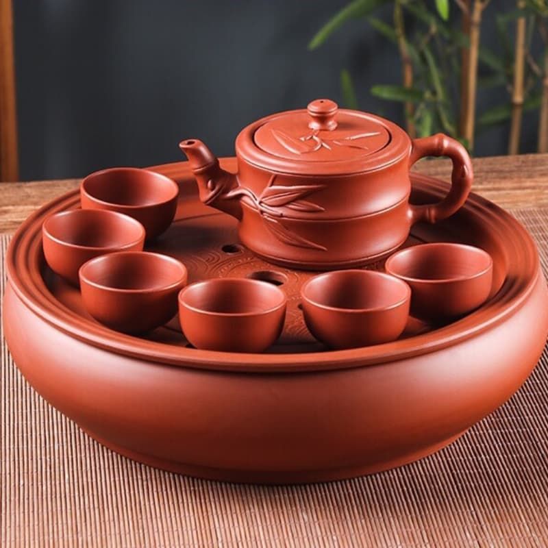  BỘ ẤM CHÉN TỬ SA BÁT TRÀNG CAO CẤP BK-CE001100VN-3299 Chất liệu Cát tím (nung ở nhiệt độ 1280oC) 